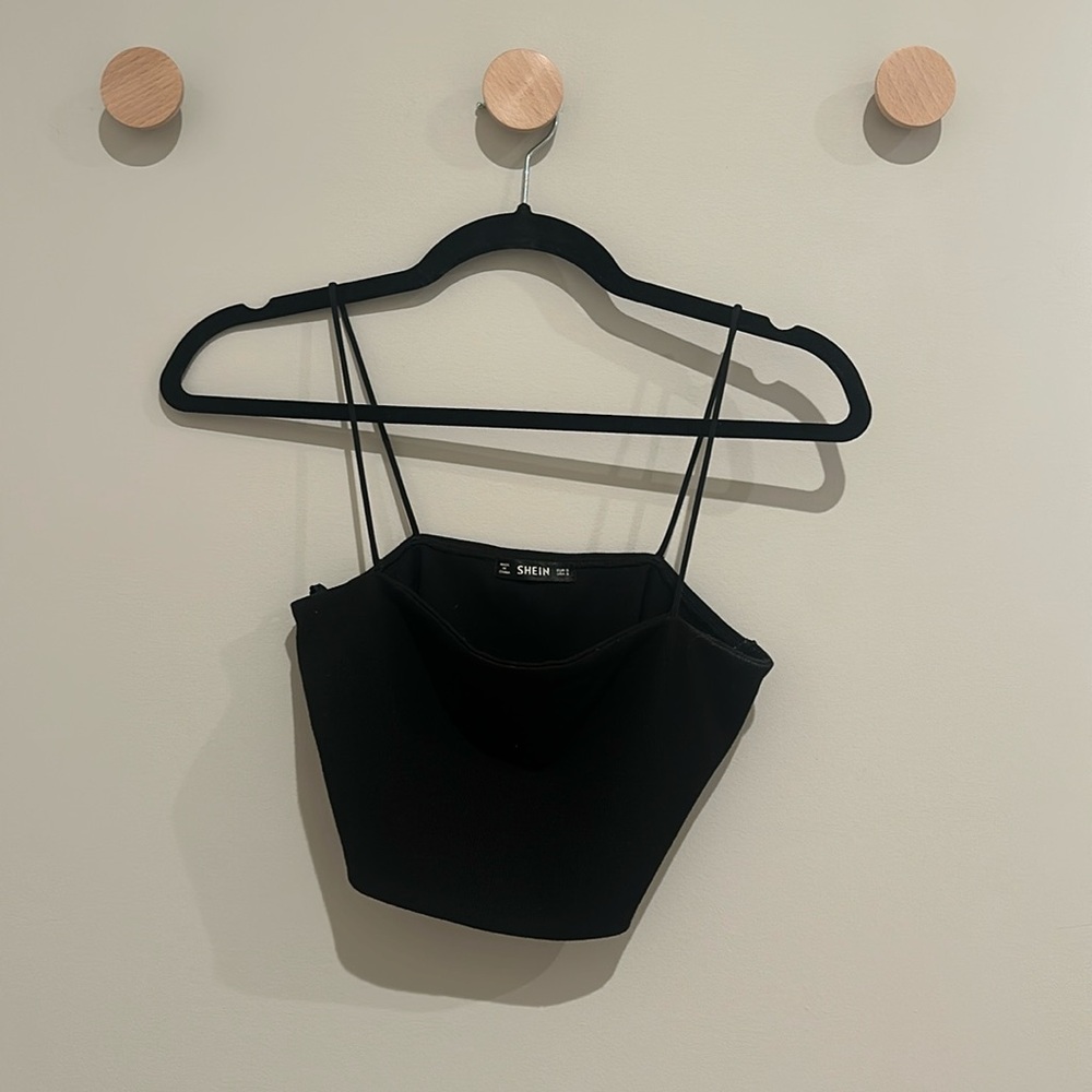 Black crop top